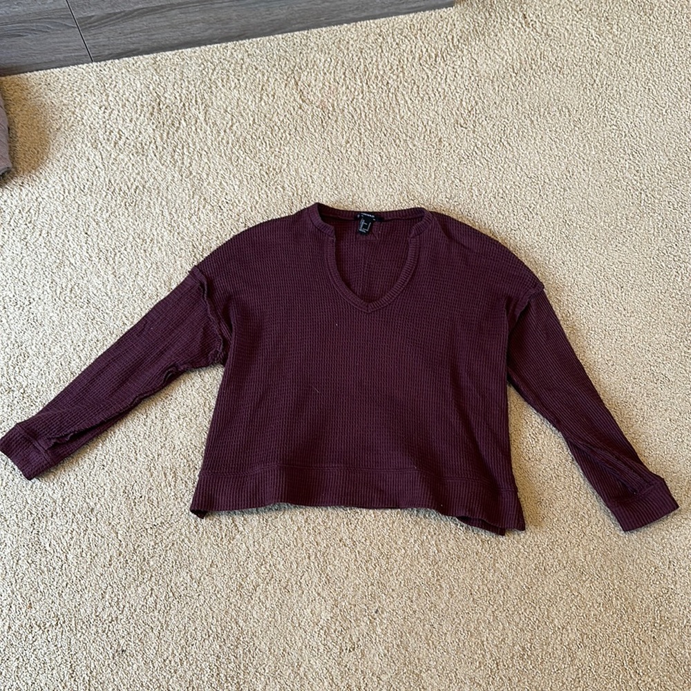 Super cute red sweater forever 21